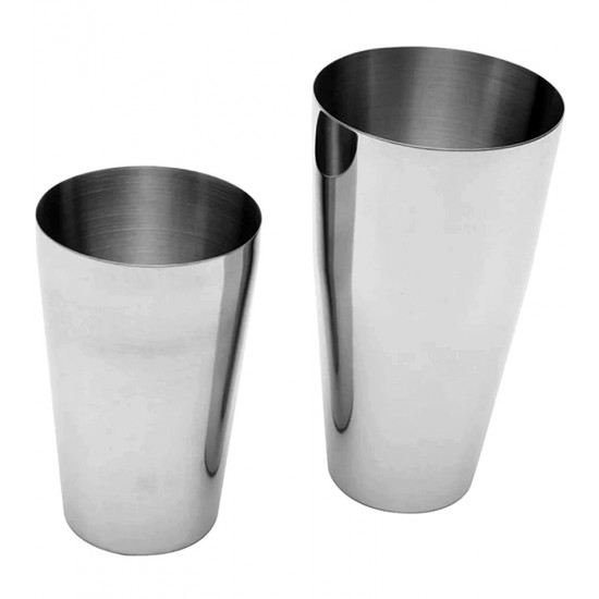 Coqueteleira 27cm Profissional Boston Copos 800ml E 500ml